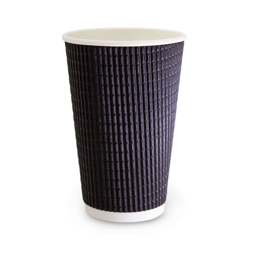 TAILORED Paper Hot Cup 16oz Charcoal 20 x 25