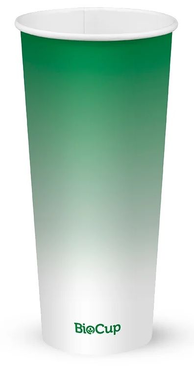 BIOPAK Green Cold Paper BioCup 24oz 20 x 25