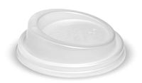BIOPAK Clear Bioplastic Lid for 6 to 12oz (80mm) BioCups 20 x 50