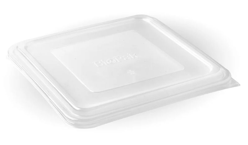 BIOPAK 3/4/5 Compartment Large Takeaway PP Lid Clear 4 x 75