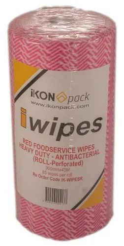Commercial Wipes Red 45m