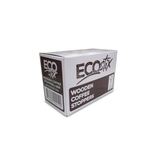BYGREEN Ecostix Short Stoppers Wooden 65mm 10x200