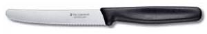 ARCOS Genova Paring/Steak Knife Serrated Black Handle 110mm