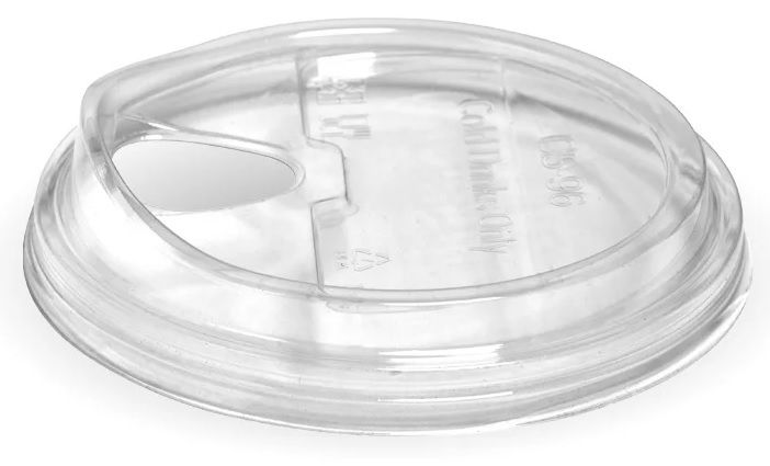 BIOPAK Clear Sipper BioCup Lid to suit 300 - 700ml Cup 10 x 100