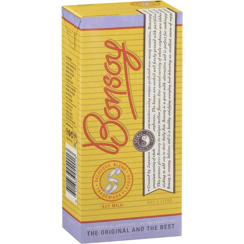 Bonsoy UHT Milk Soy 6x1L