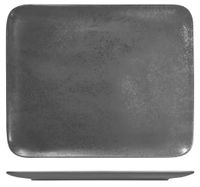 RAK Karbon Rectangular Coupe Plate 330x270mm Shale