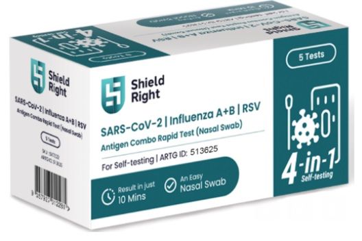 SHIELD RIGHT COVID-19/RSV/Influenza A&B Test Kit