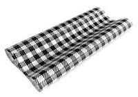 Greaseproof Paper Gingham Black 190 x 150mm (400)