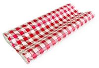 Greaseproof Paper Gingham Red 190 x 150mm (400)