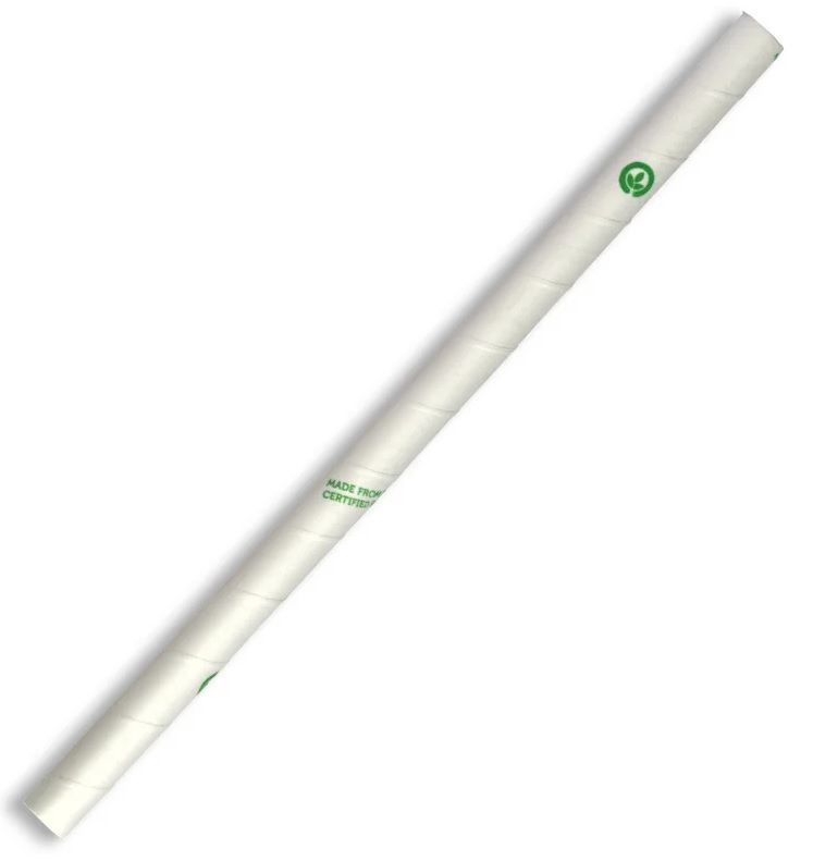 BIOPAK BioStraws Jumbo Paper White (2500)