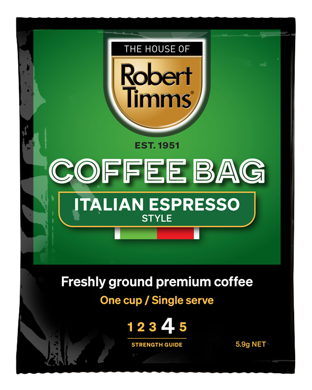ROBERT TIMMS Italian Espresso Coffee Bags (100)