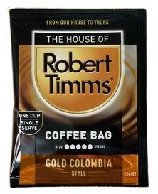 ROBERT TIMMS Gold Colombia Coffee Bags (100)