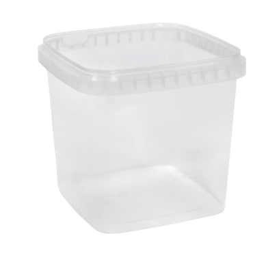 DECA 128 Series Square Tamper Proof Lid 1.1L (180)