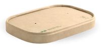 BIOPAK BioBoard Lid for Takeaway Base Kraft 500-1000mL 12 x 25