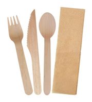 Envirocutlery Pack Fork/Knife/Spoon/Napkin (400)