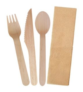 Envirocutlery Pack Fork/Knife/Spoon/Napkin (400)