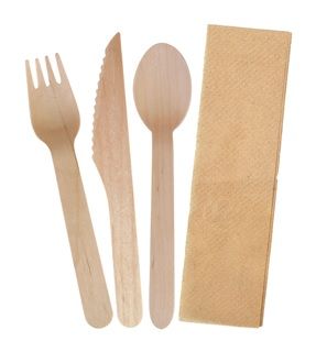 Envirocutlery Pack Fork/Knife/Spoon/Napkin (400)