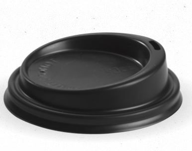 BIOPAK Black Lid for 6 & 8oz BioCups 20 x 50