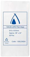 TAILORED LDPE Bag 100um 915 x 610mm 4x50