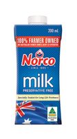 NORCO UHT Milk Full Cream 24x200mL