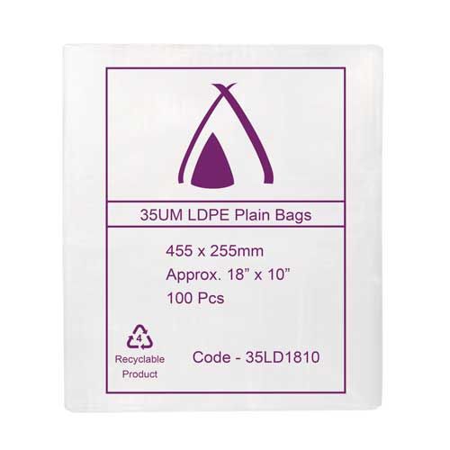 TAILORED LDPE Bag 35um 455 x 255 10x100