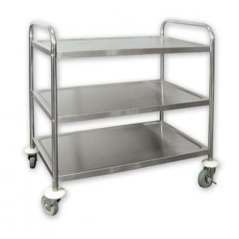 Serving Trolley S/S 3 Shelf 860 x 535 x 930mm