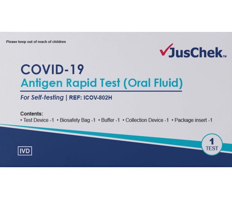 JusChek Saliva Rapid Antigen Test Kit (Self-Test)