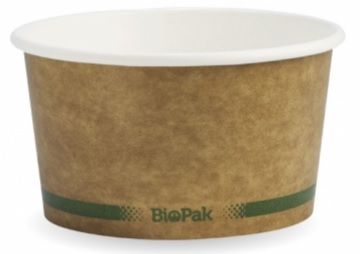 BIOPAK Bio Food Bowl 12oz Kraft 20 x 25