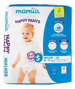 Mamia Unisex Nappy Pants Walker 12-17Kg (Blue) (26)