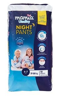 Mamia Unisex Nappy Pants Night 17-30Kg+ (9)