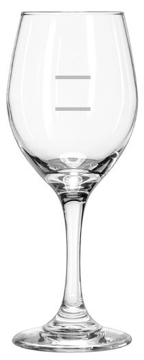 LIBBEY Perception Wine 325mL Double Pour Line 150/250mL (12)