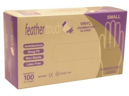 VERIDIA Clear Vinyl Glove P/Free Small Pack of 100