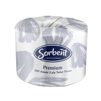 SORBENT Professional Premium Toilet Tissue 2Ply 300 Sheet (48)