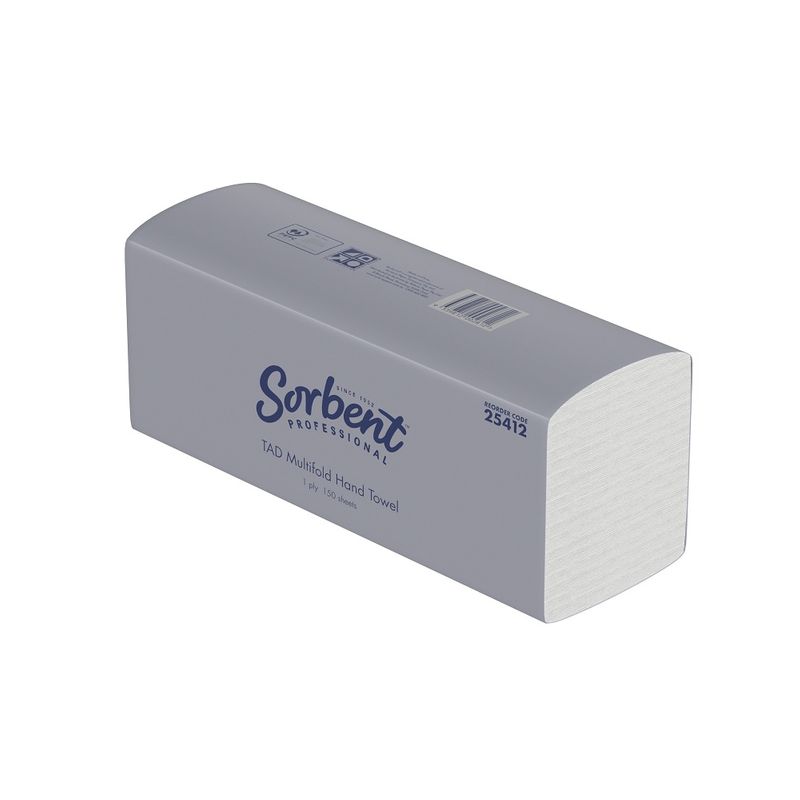 SORBENT Professional Multifold TAD 23 x 23cm Towel 150 Sheet (20)