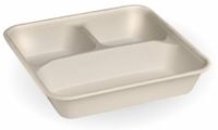 BIOPAK Biocane 3 Compartment Large Takeaway Base 2 x 150