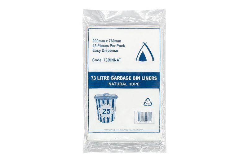 Garbage Bag 73L Natural AP 10x25