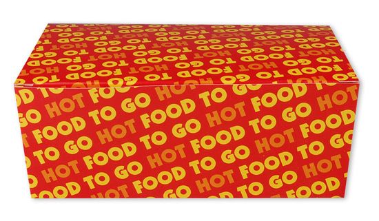 CASTAWAY Hot Food To Go Small Snack Box 172 x 104 x 55mm (250)