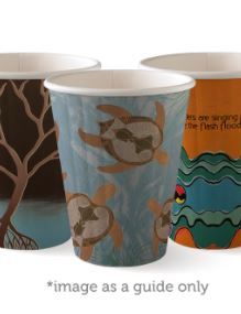 BIOPAK Art Series DW Cup 8oz Tall (80mm diam) 20 x 50