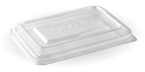 BIOPAK RPET Takeaway Base Lid Clear 500 & 600ml 4x125