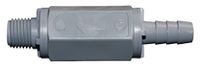 KNIGHT Check Valve, PVC/Hast/Viton 1/4Barbin x 1/4Mnpout