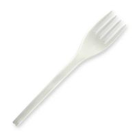 BIOPAK BioCutlery Fork 150mm White 20x50