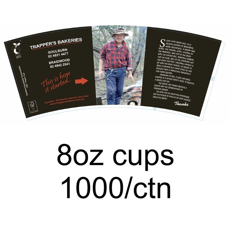BIOPAK Trappers Cup 8oz 20 x 50