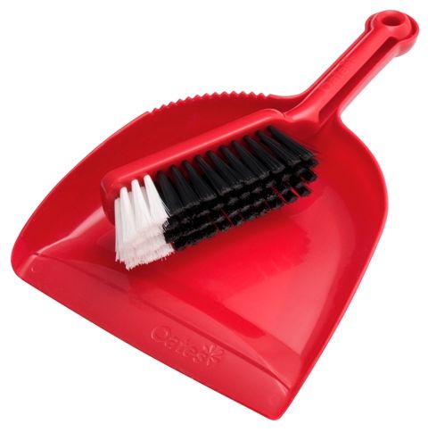 OATES Contractor Dustpan Set Red