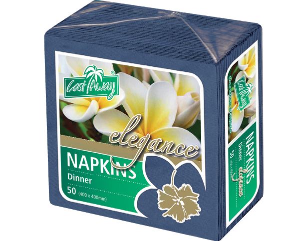 Elegance Dinner Napkin Dark Blue 10x50