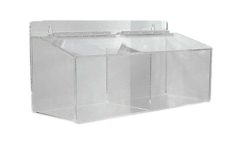 Two Compartment PPE Station Acrylic              