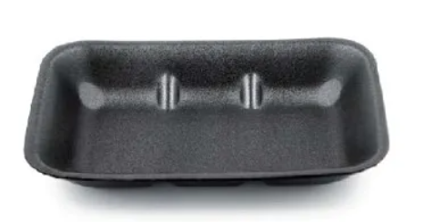 iKon-Pack Foam Food Tray 8 x 5 Inch Black 1000