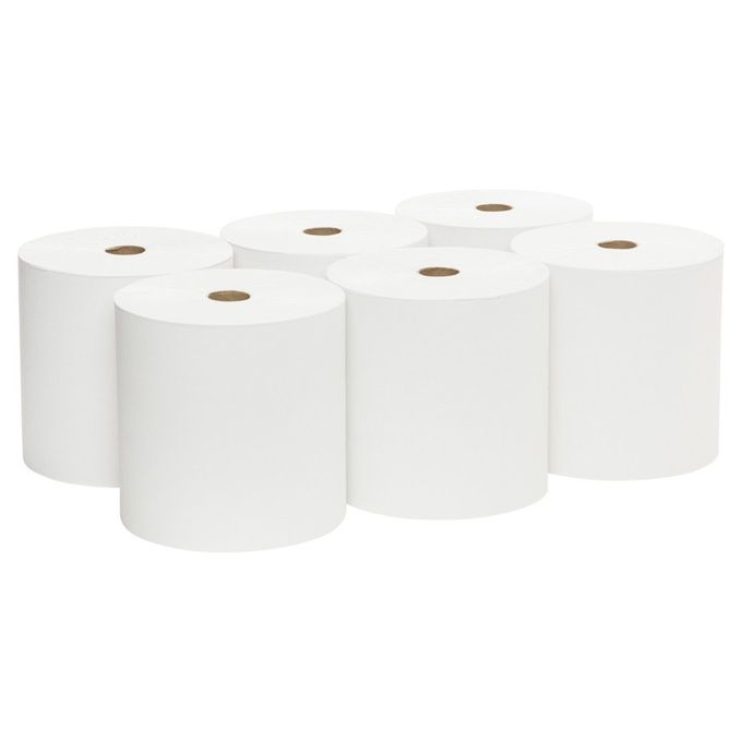 KC SCOTT 1005 Hard Roll Towel White 1Ply 304m (6)