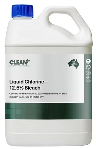 CLEAN+ Liquid Chlorine - 12.5% Bleach 5L