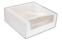 Cake Box 9 x 9 x 4 Window White (100)