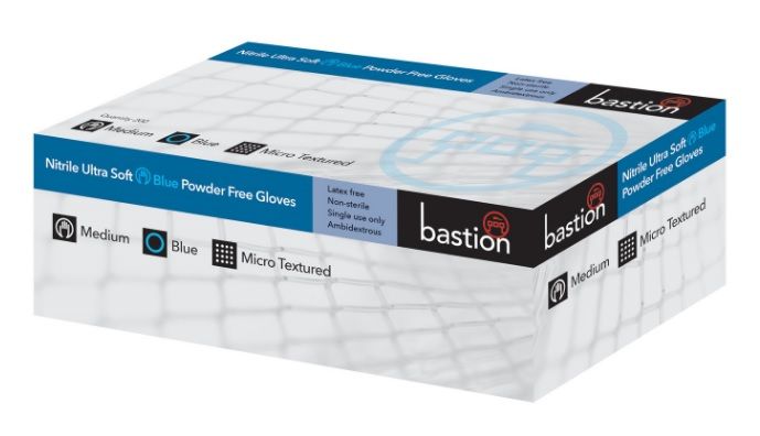 BASTION Nitrile UltraSoft Glove P/Free Blue XLarge 10 x 200